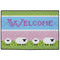 Welcome Sheep Indoor/Outdoor Floor Mat, Wool lover gift, sheep lover gift, knit gift, knitter gift, yarn lover gift, spinning wheel gift